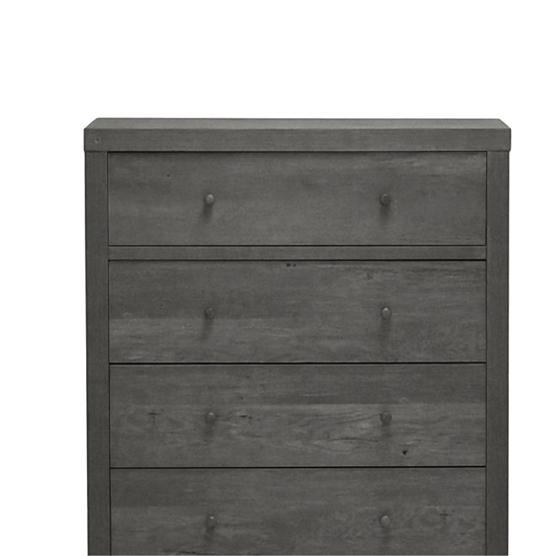 Commode à 5 tiroirs Gigliola, Gris, H 49 po x l 31 po x P 16 po