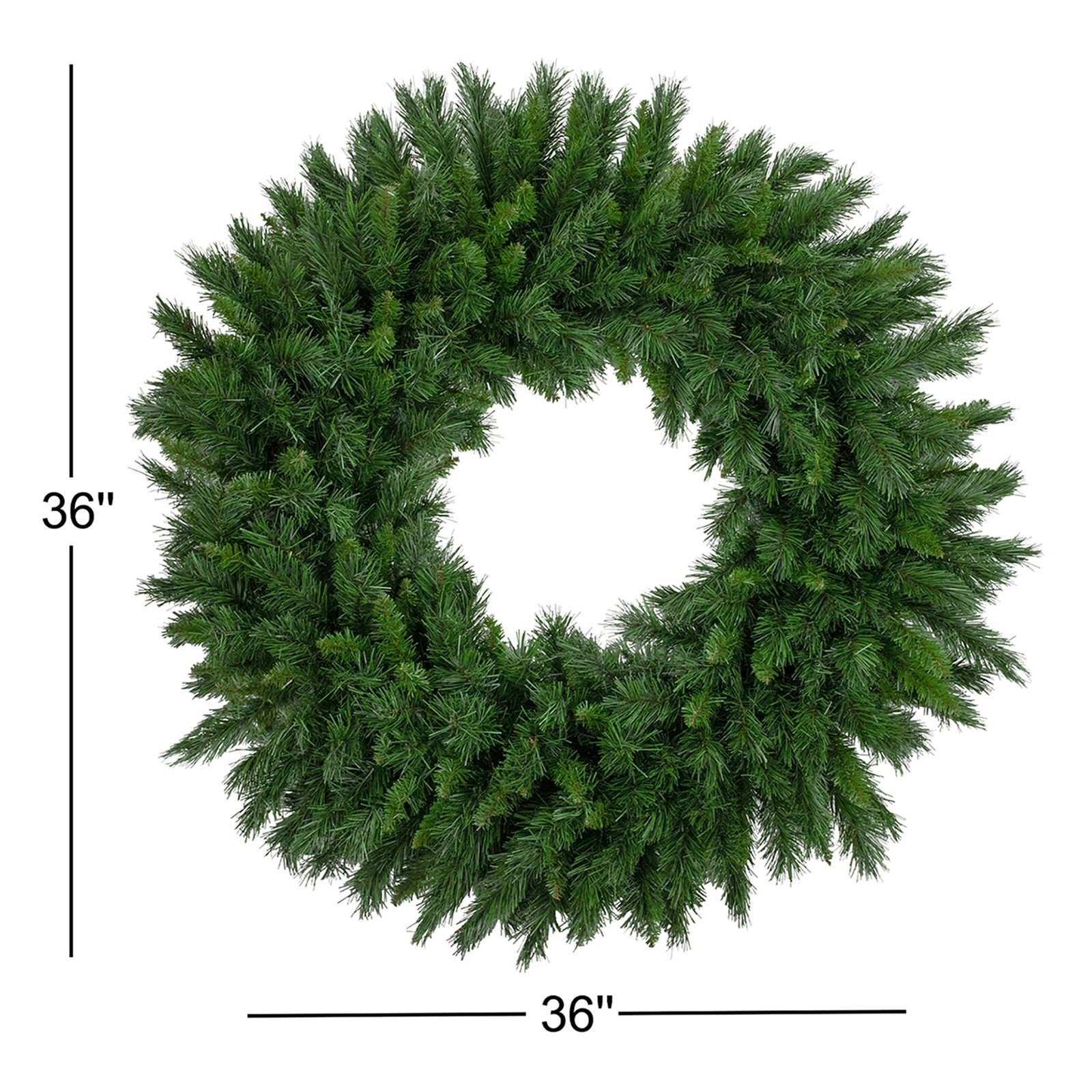 Wreath, 36" H x 36" W x 4" D