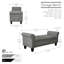 Banc de rangement Claxton de 127 cm (50 pouces) de style contemporain, capitonné, avec couvercle rabattable, accoudoirs arrondis et charnières à fermeture douce.-136310675-136310672