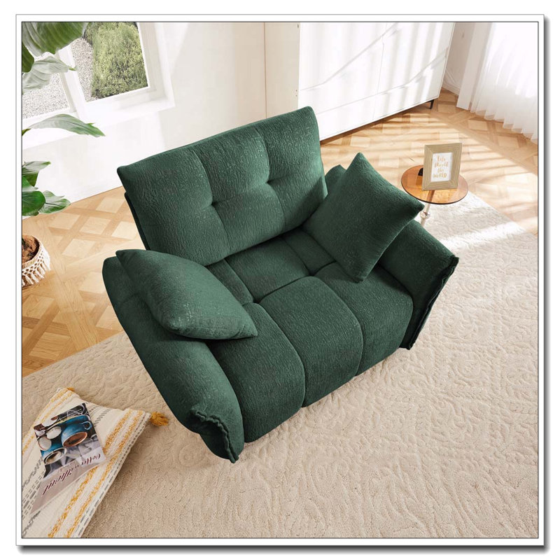 Chaise en chenille, Green, No