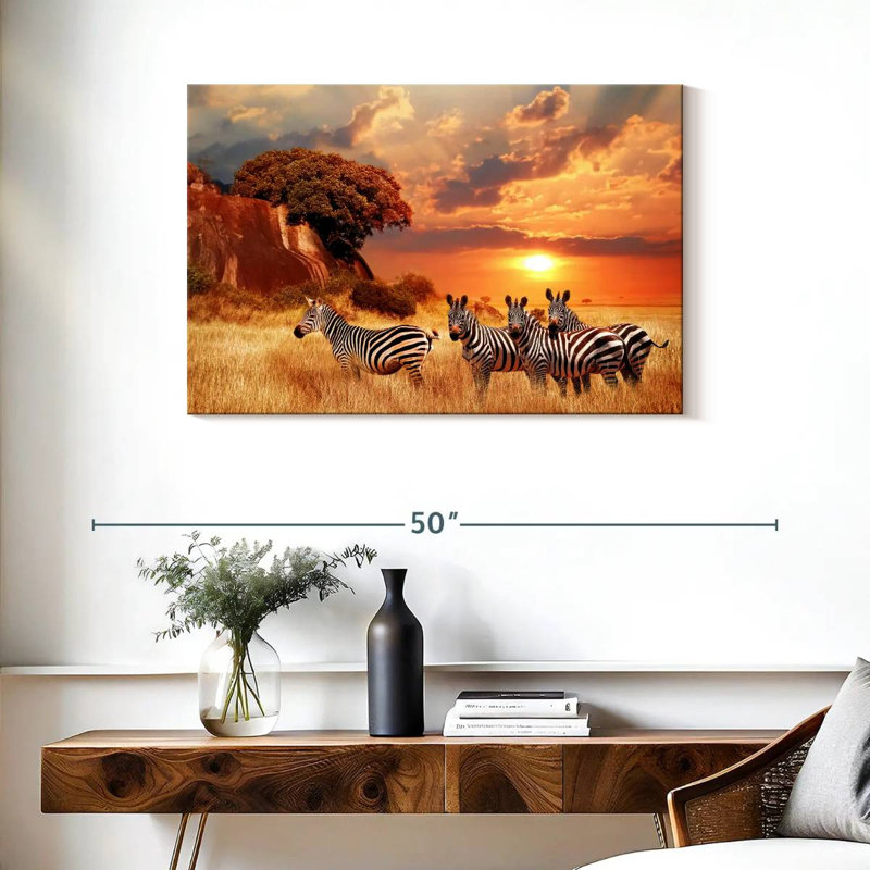Zèbres Brampt Savanna, H 24 po x l 36 po