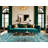 Washable Lagoon Waters Hawaiian Area Rug-1978117477