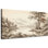 Décoration murale rétro vintage, sépia rustique neutre pour le salon ou la chambre à coucher, galerie d'art sur toile inspirée de la nature, prête à être suspendue, 16 po x 32 po