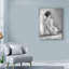 «Figure in Black and White I», reproduction de dessin sur toile tendue-33423378