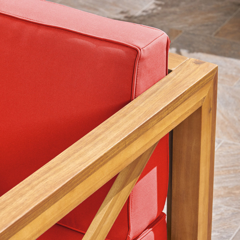 CHAISE CLUB BRAVA, Red, Brown