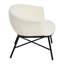 Chaise avec accoudoirs rembourrée Bowery Boucle-12154117
