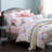 800TC 100% Egyptian Cotton Duvet Cover Set，3pcs Vintage Bird and Watercolor Floral in Light Pink Shabby Chic Bedding Set, Aesthetic Botanical Pattern for Bedroom Guest Room All Seasons-129787678-130899309