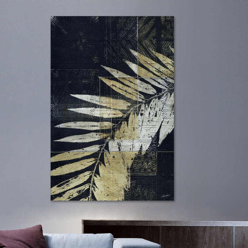 « palm déco ii », reproduction d’art sur toile tendue, H 18 po x l 12 po x P 1,5 po