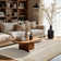 Tarri Boho Jute-Look Striped Brown Area Rug