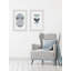 Upside Down Diptych par Eyre Tarney - Ensemble de 2 reproductions encadrées sur papier-25753906-29691115