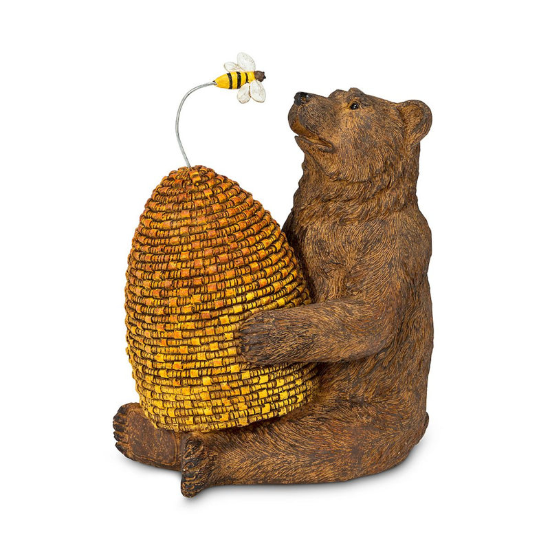 Figurine « ours avec ruche et abeille » Huck