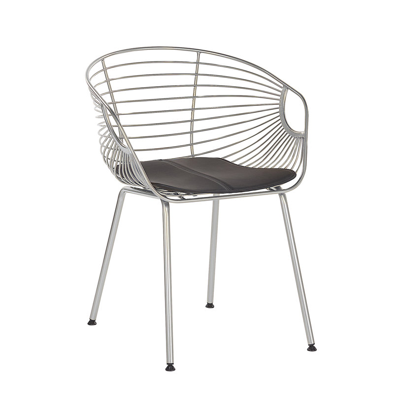 Bonneau 46cm H Ladder Back Armchair, Silver