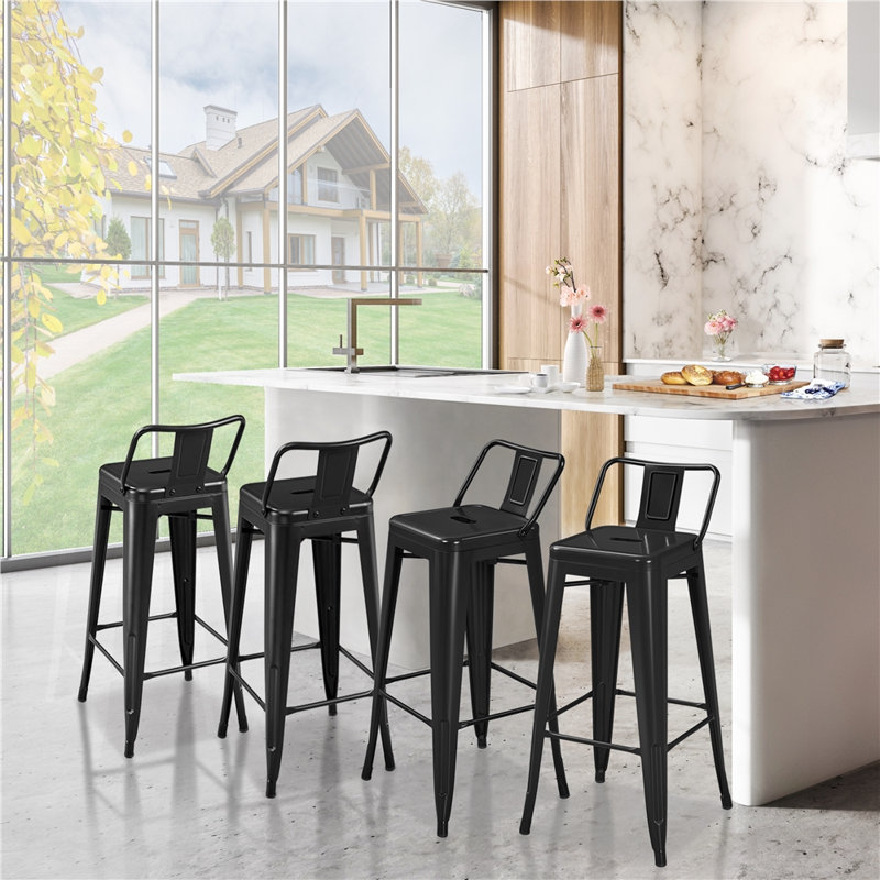 Stockard Metal Bar Stools, Bar Stool (30” Seat Height)