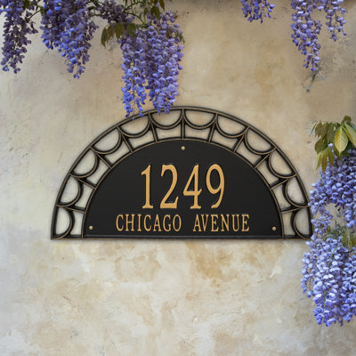 Signature Series 2-Line Wall Address Plaque
