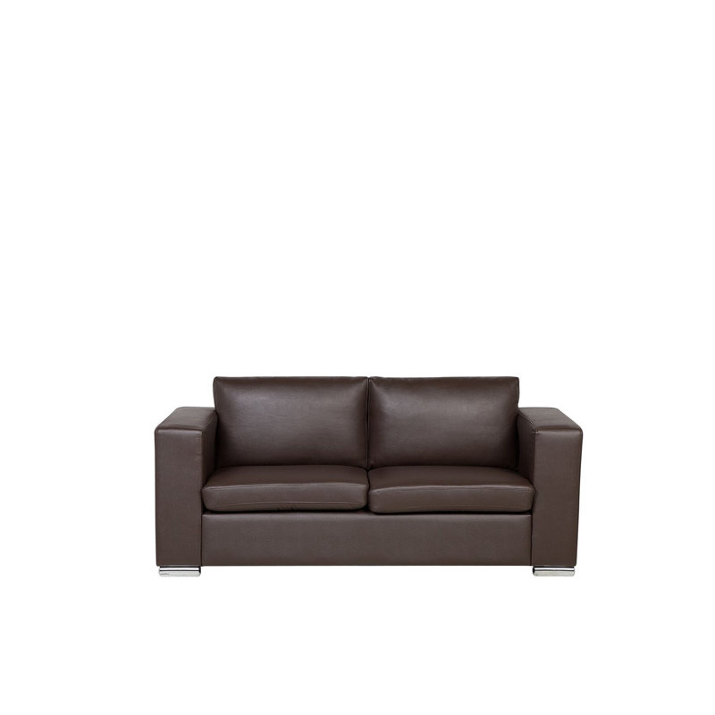 Helsinki 2 Seater Sofa, Brown, 72cm H x 186cm W x 76cm D
