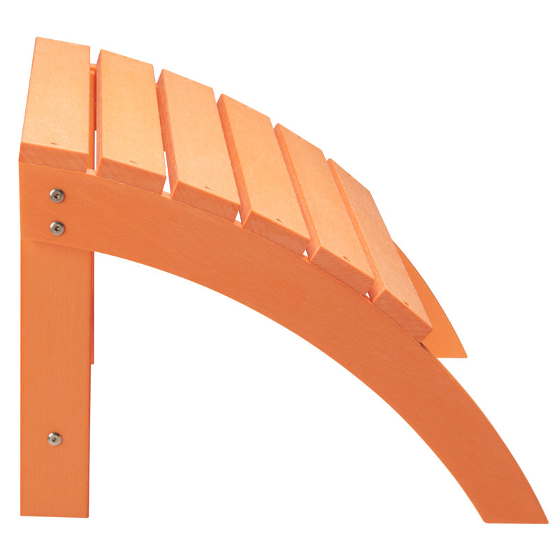 Pouf d'extérieur Adirondack, repose-pieds résistant aux intempéries pour chaise Adirondack, Orange