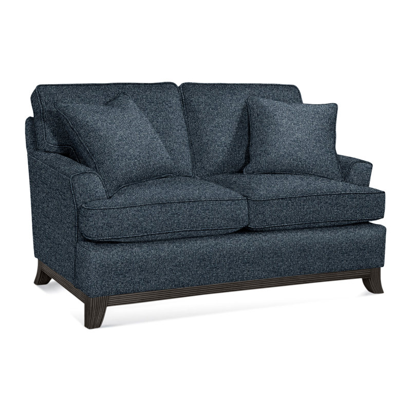 Oaks Way Upholstered 60'' Loveseat, Basic Blue; 0317-63, Willow