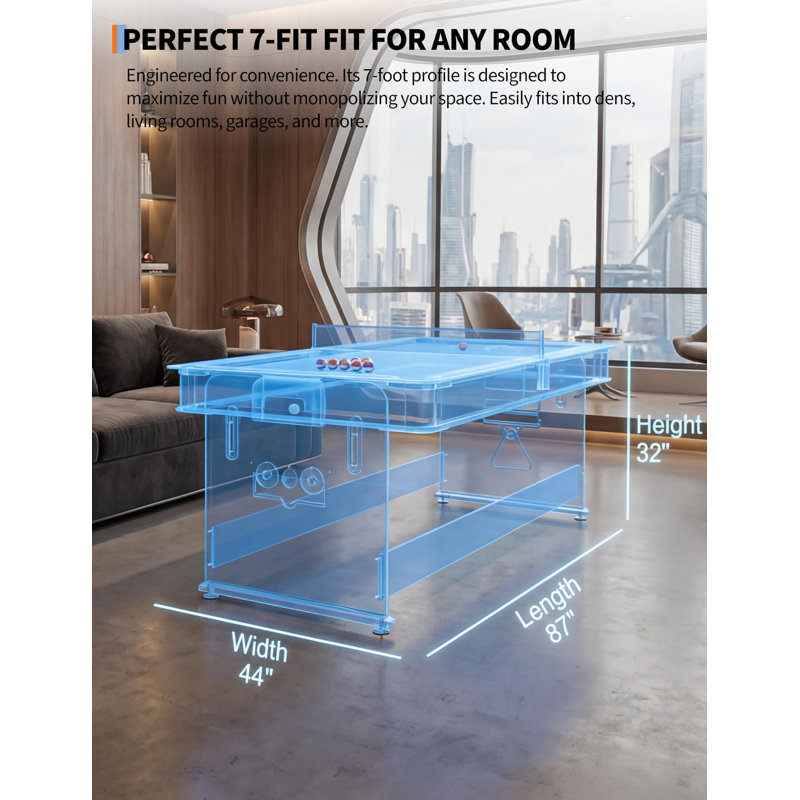 Enjyam L Pool Table, Red