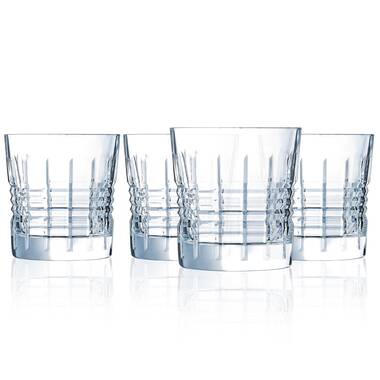 Libbey Cut Cocktails Structure Tumbler Glasses, Set of 4