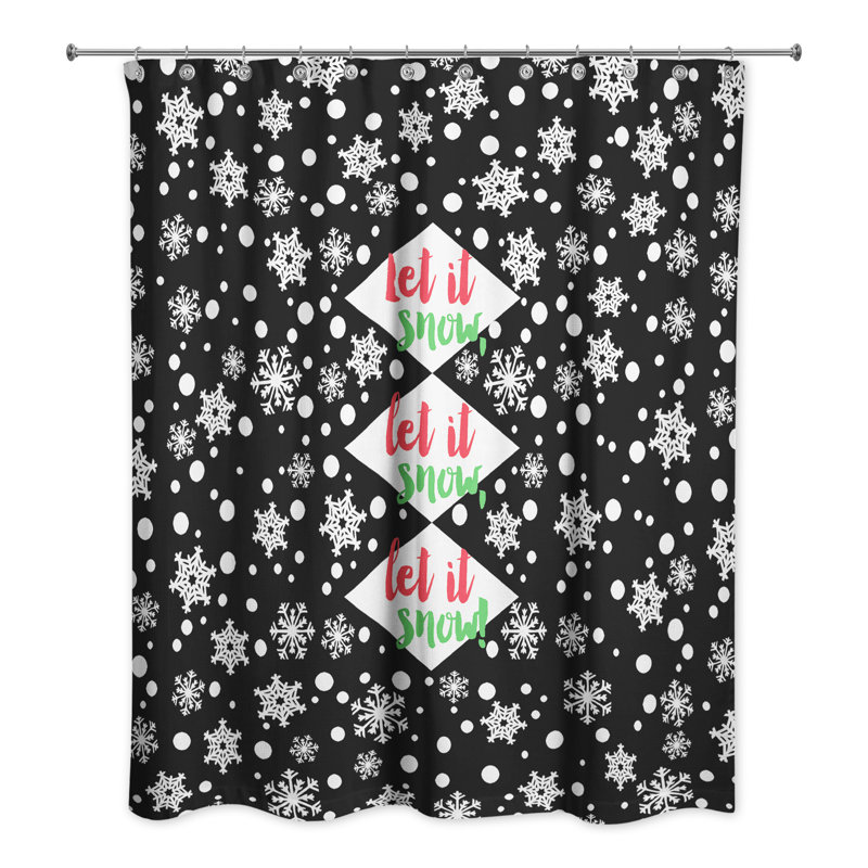 Rideau de douche simple let it snow Vallejo