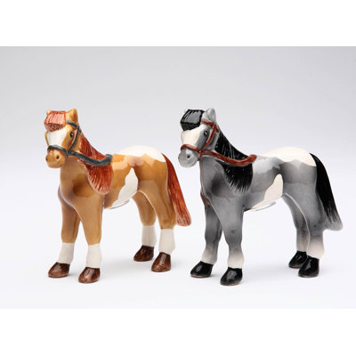 Ensemble 2 pièces sel et poivre Cheval brun et noir Cosmos