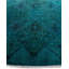 Tapis bleu / noir nouvel âge sur mesure 6 pi 4 po x 6 pi 4 po Overyed