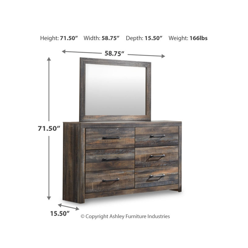 Commode et miroir Drystan