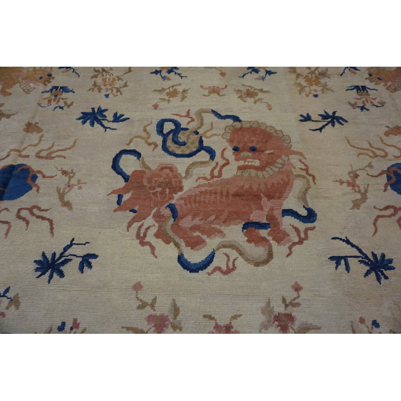 Hand Knotted Wool Area Rug