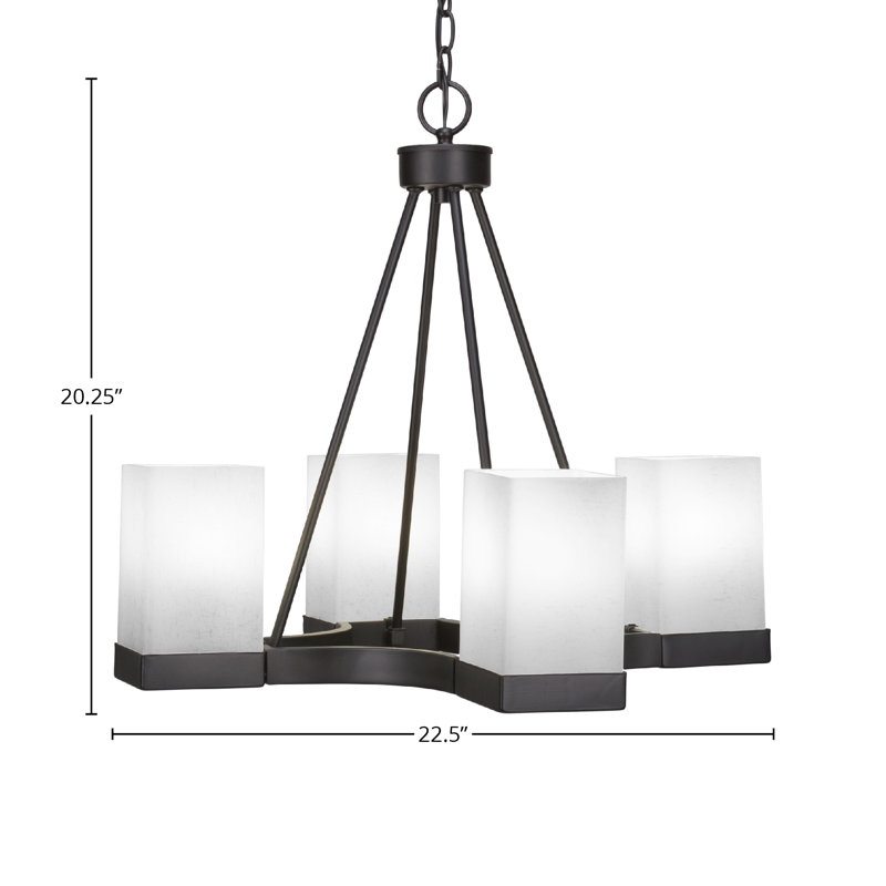 Lustre 4 lumières Nouvelle, Espresso