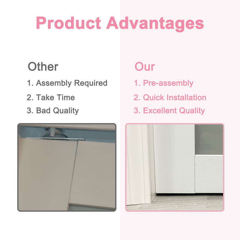 80" 3-Lite Frosted Closet Sliding Doors With Hardware Kit & Handles, 72" x 80"