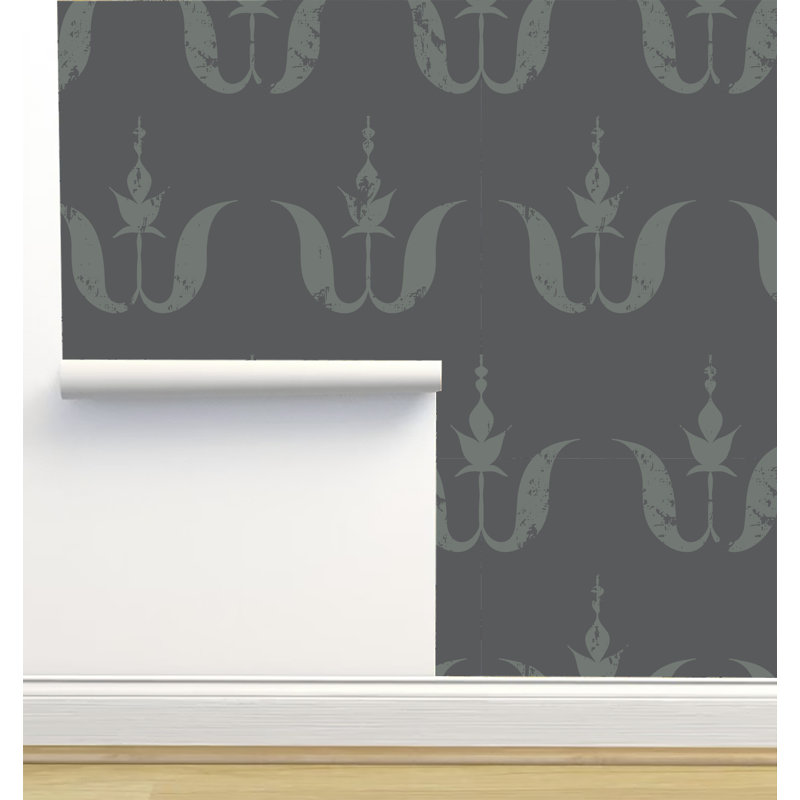Rouleau de papier peint adhésif 12 pi x 2 pi Monor Designs, Marsouin
