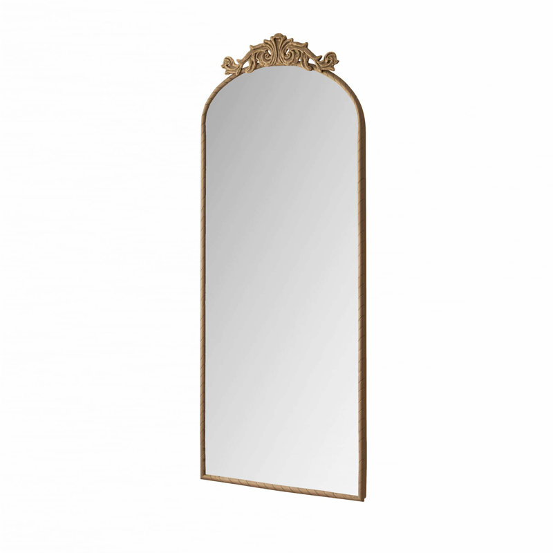 58"x24" Arched Full Body Mirror,Hanging Wall Mounted Mirror, Bronze