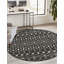 Tapis gris foncé en polypropylène tissé à la machine Briehn-307228103