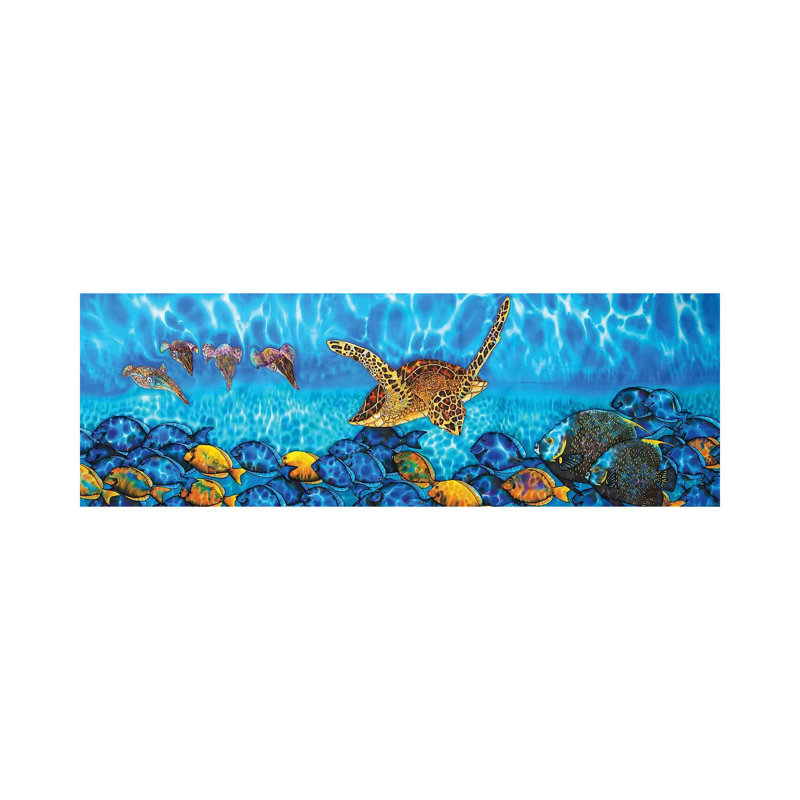Akumal by Daniel Jean-Baptiste - Wrapped Canvas Panoramic Print, 30.48 cm H x 91.44 cm W x 3.175 cm D