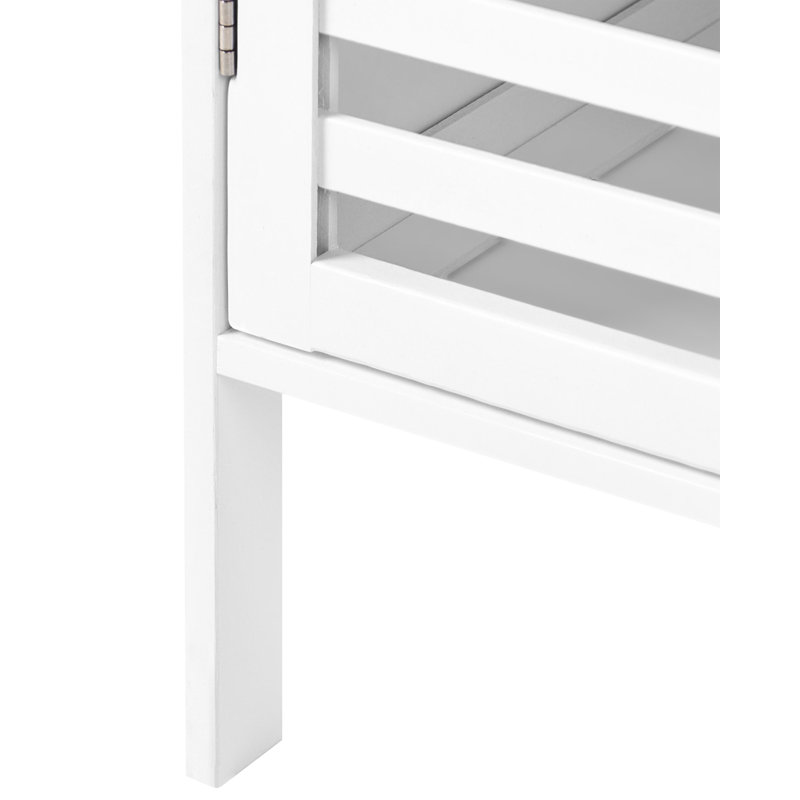 32cm W Solid Wood Shelving Unit, White