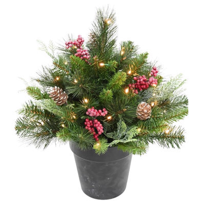 The Holiday Aisle® 1-1/2 ft. Icy Mixed Pine Urn Filler 1 pk
