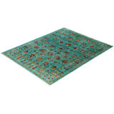One-of-a-Kind Rectangle 8'1" X 10'3" Hand Knotted Area Rug