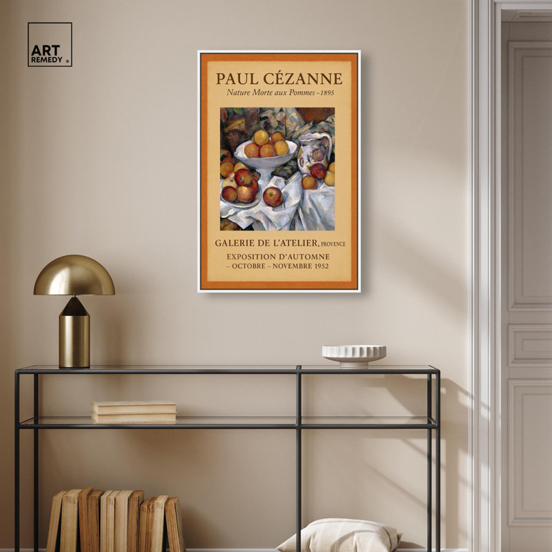 Affiche rétro sur toile de la galerie Atelier par Art Remedy, Cadre blanc, H 31 po x l 21 po