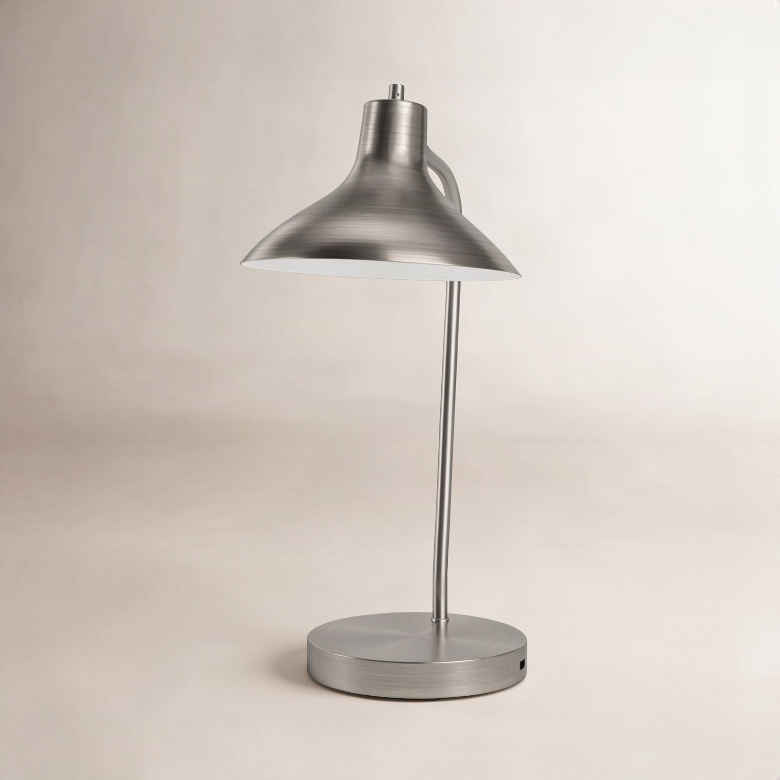 Lassell Desk Lamp, Brushed Steel