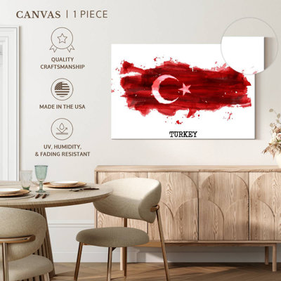 Borges Brush Style Turkish Flag