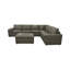 Canapé modulaire à large accoudoirs en cuir assorti-130576004-130576009-130576011