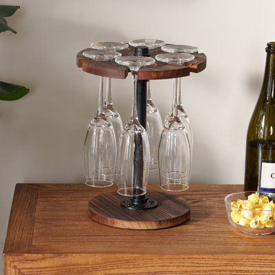 Tabletop Wood Wine Glass Rack Holder