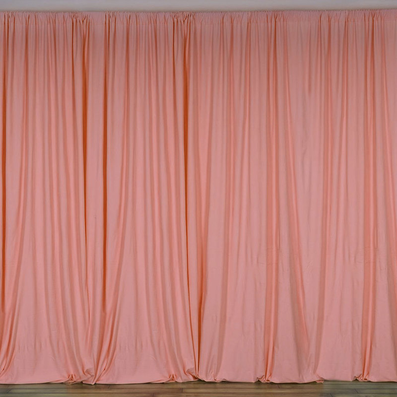 Panneau de rideau simple obscurcissant Antion, Pêche, 56 po x 84 po
