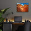  «The Grand Wave 1» par David Drost, art mural en verre acrylique, 16 po x 12 po