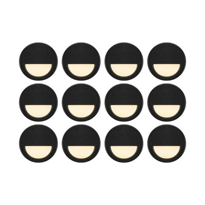 Ensemble de lumières pour marches en acier à basse tension intégrées en acier à DEL