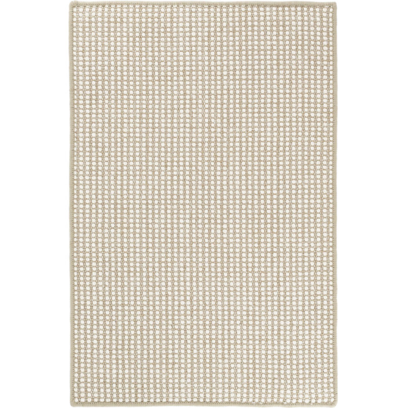 Tapis en sisal / laine tissé Pixel, Rectangulaire 2 pi x 3 pi, Ivoire / blé