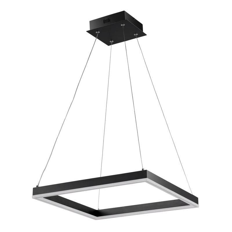 Pradyumna 1 - Light Black LED Pendant, 74" H x 15.75" W x 15.75" D