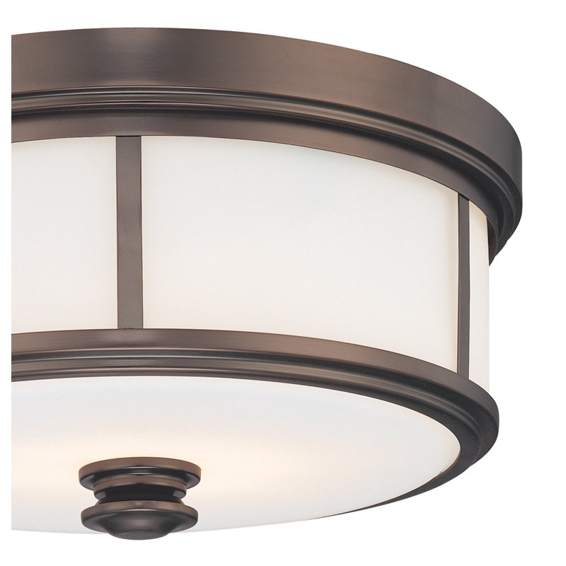 Harvard Court Glass Flush Mount