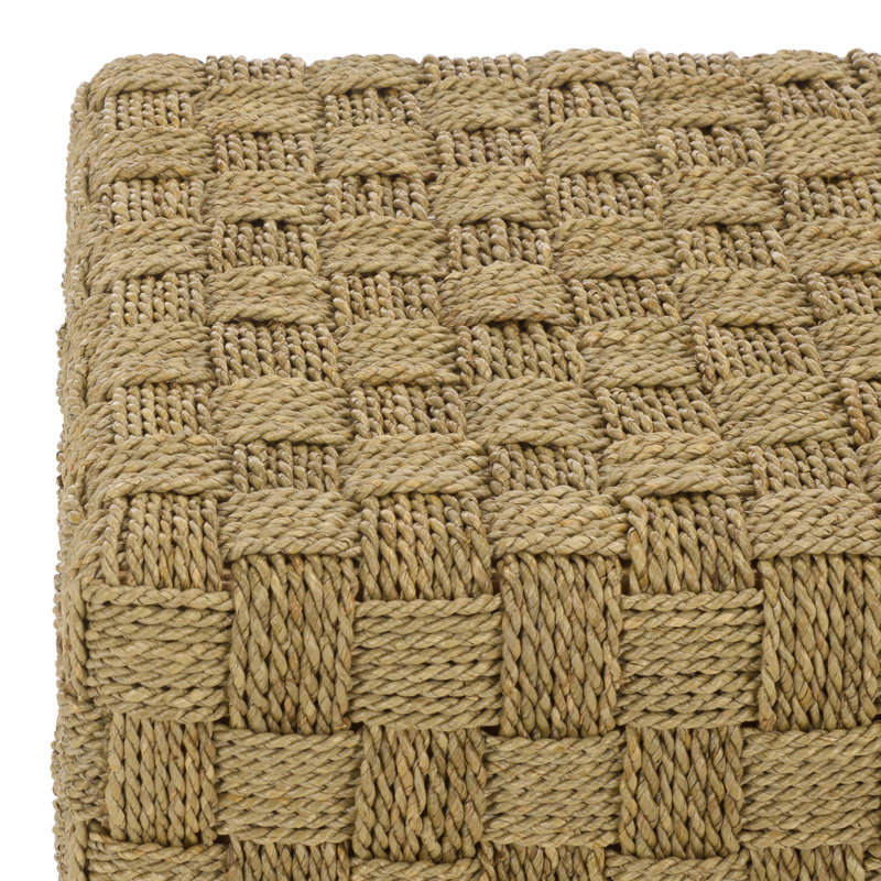 Norabelle Square Seagrass Ottoman
