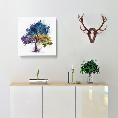 Tree Watercolour - Wrapped Canvas